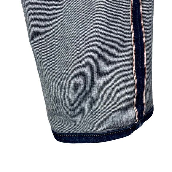 PARASUCO PEOPLE 4 Peace Mens Blue Slim Leg Raw Selvedge Denim Jeans US 34 X 34 - Picture 10 of 14